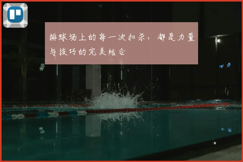排球场上的每一次扣杀,都是力量与技巧的完美结合